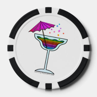 MARGARITA GLASS POKER CHIPS