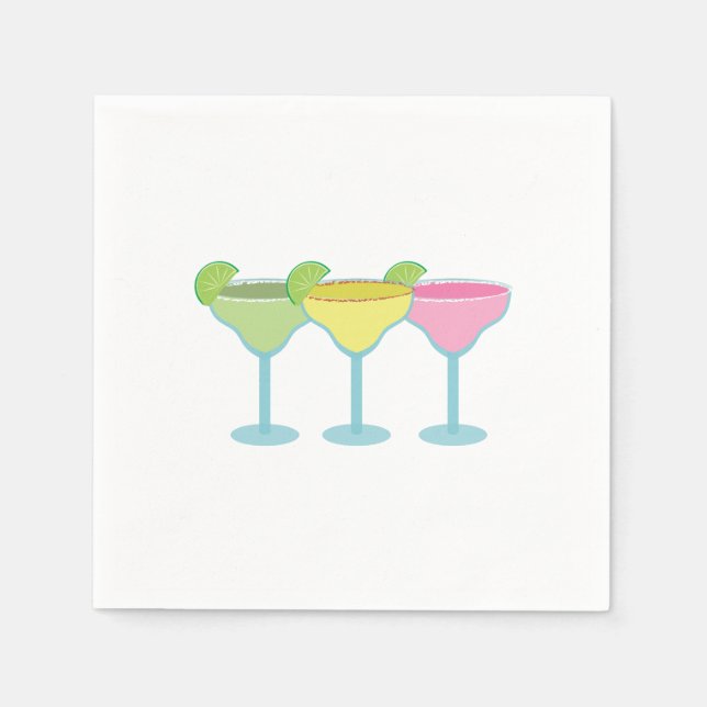 Margarita Glasses Napkins (Front)