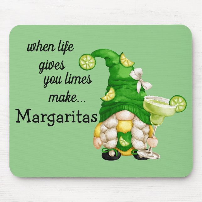 Margarita Gnome Mouse Pad (Front)