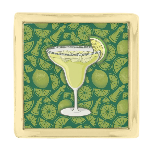 Margarita Gold Finish Lapel Pin (Front)