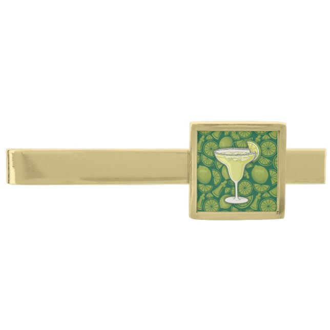Margarita Gold Finish Tie Clip (Front)