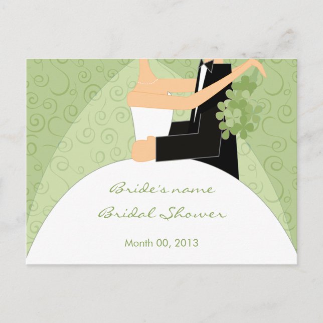 Margarita Green Bridal Shower Advice Cards (Front)