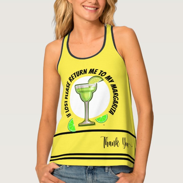 Margarita Humor Tank Top (Front)