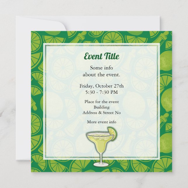 Margarita Invitation (Back)