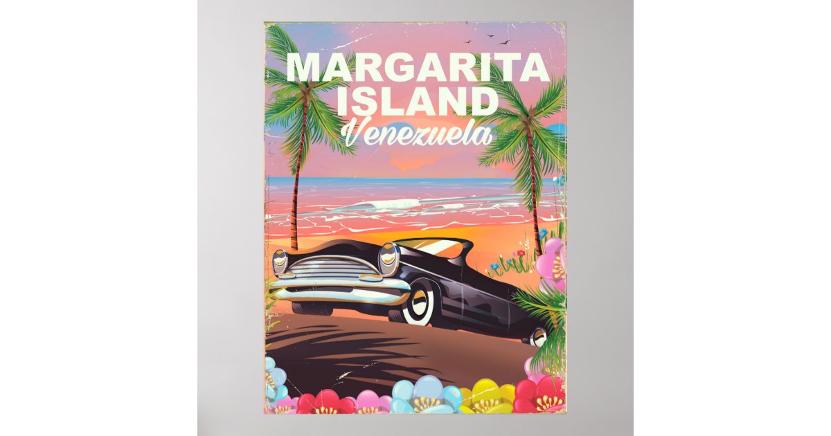 Margarita Island Venezuela travel poster Zazzle