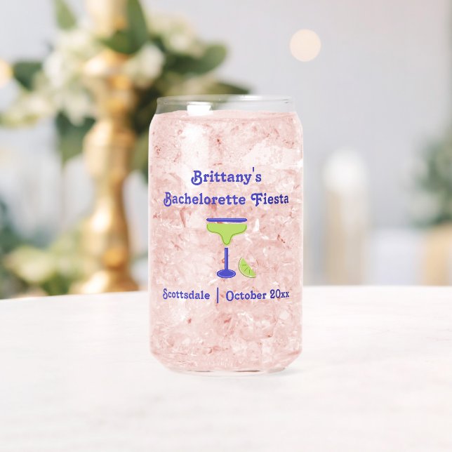 Margarita Lime Bachelorette Fiesta Party Favor Can Glass (Insitu (Wedding))