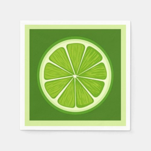 Margarita Lime Cinco de Mayo Party Napkins