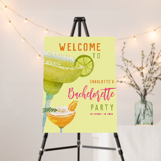 Margarita Lime Custom Bachelorette Party Welcome Foam Board