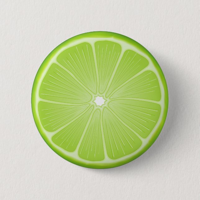 Margarita Lime Pinback Button (Front)