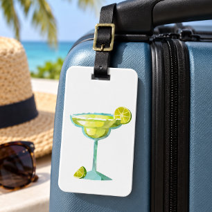 Margarita Lover Limes Tequila Mexico Luggage Tag