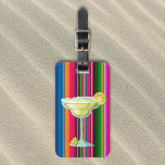 Margarita Lover Limes Tequila Mexico Serape Luggage Tag<br><div class="desc">This design may be personalized by choosing the Edit Design option. You may also transfer onto other items. Contact me at colorflowcreations@gmail.com or use the chat option at the top of the page if you wish to have this design on another product or need assistance with this design. See more...</div>