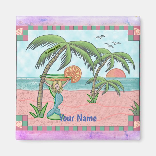 Margarita Mermaid Magnet (Front)