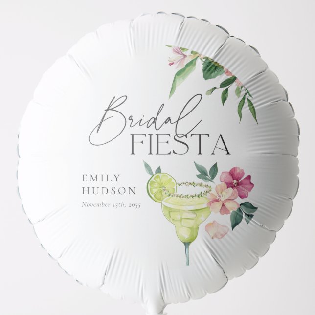 Margarita Mexican Fiesta Bridal Shower Balloon (Front)