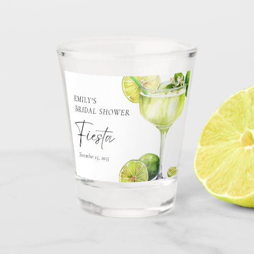 Margarita Mexican Fiesta Bridal Shower Shot Glass