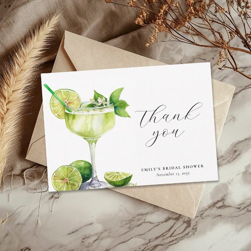 Margarita Mexican Fiesta Bridal Shower Thank You Card