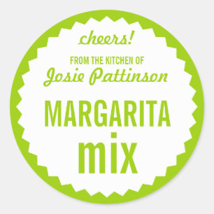 Margarita Mix Bottle Label Template