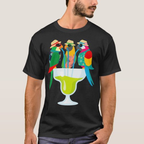 Margarita Parrots Funny Drinking Mom Halloween T_Shirt