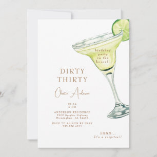 Margarita Party in the House Dirty 30 Birthday  Invitation