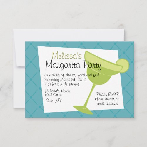 Margarita Party Personalized Announcement