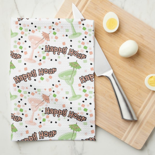 Margarita Pattern  Kitchen Towel (Quarter Fold)