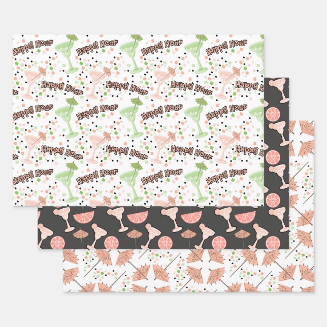 Margarita Pattern  Wrapping Paper Sheets (Set)