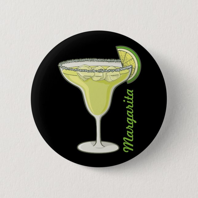 Margarita Pinback Button (Front)