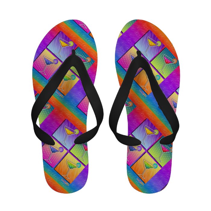 MARGARITA POP ART FLIP FLOPS