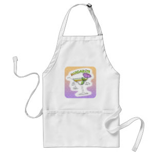 MARGARITA RECIPE COCKTAIL ART ADULT APRON