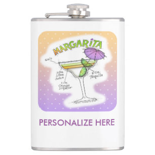 MARGARITA RECIPE COCKTAIL ART FLASK