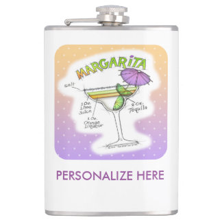 MARGARITA RECIPE COCKTAIL ART FLASK