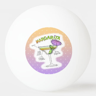 MARGARITA RECIPE COCKTAIL ART PING PONG BALL
