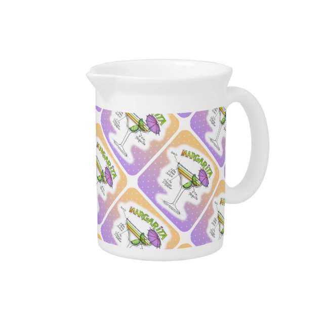 MARGARITA RECIPE COCKTAIL ART PITCHER (Right)