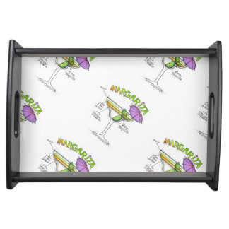 MARGARITA RECIPE COCKTAIL ART SERVING TRAY