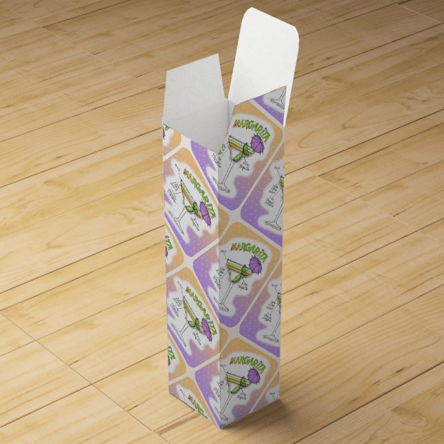 MARGARITA RECIPE COCKTAIL ART WINE BOX (Opened)