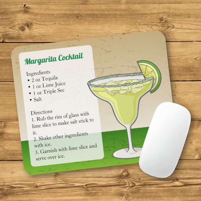 Margarita Recipe Mouse Pad (Creator Uploaded)