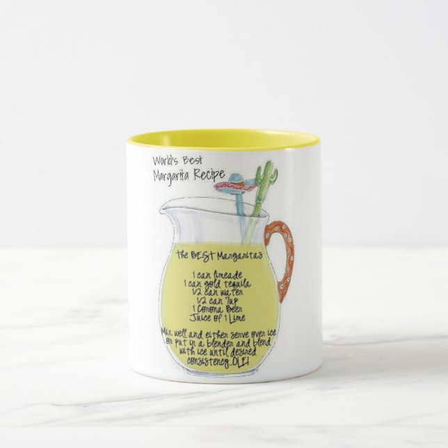 MARGARITA RECIPE SOUNDS BETTER THAN COFFEE? MUG (Center)
