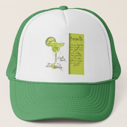 Margarita Recipe Trucker Hat