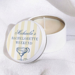 Margarita Retro Preppy Bachelorette Mini Candle Favors