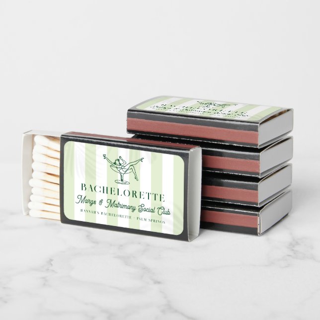 Margarita Social Club | Bachelorette Matchboxes (Stacked)