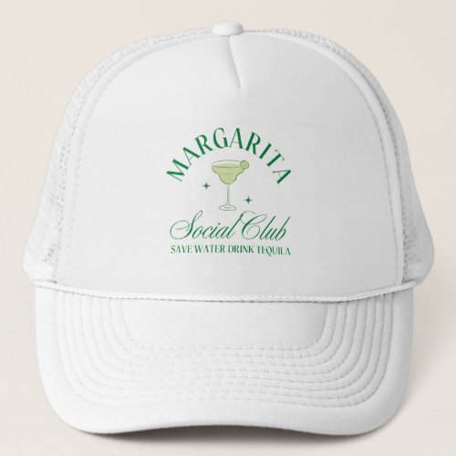 Margarita Social Club Save water drink tequila hat