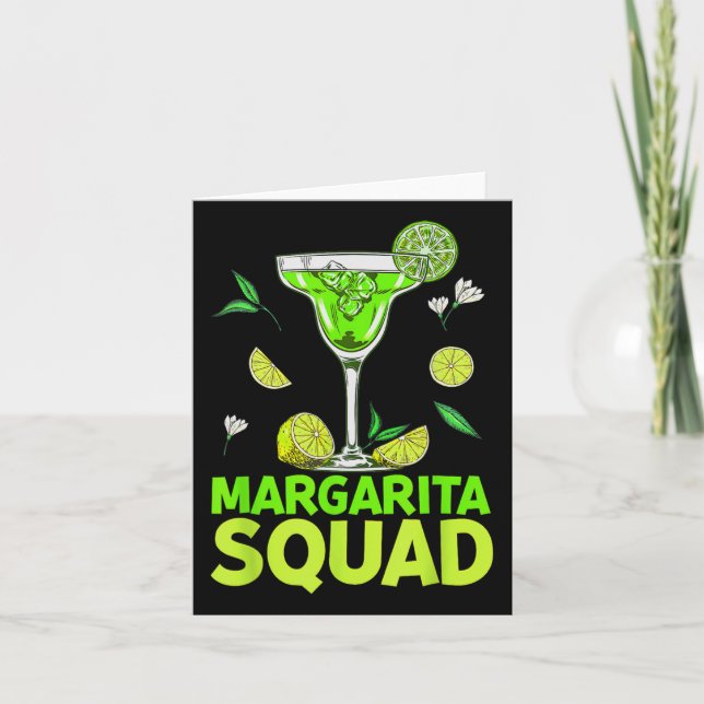 Margarita Squad Cinco De Mayo Costumes For Mexican Card (Front)