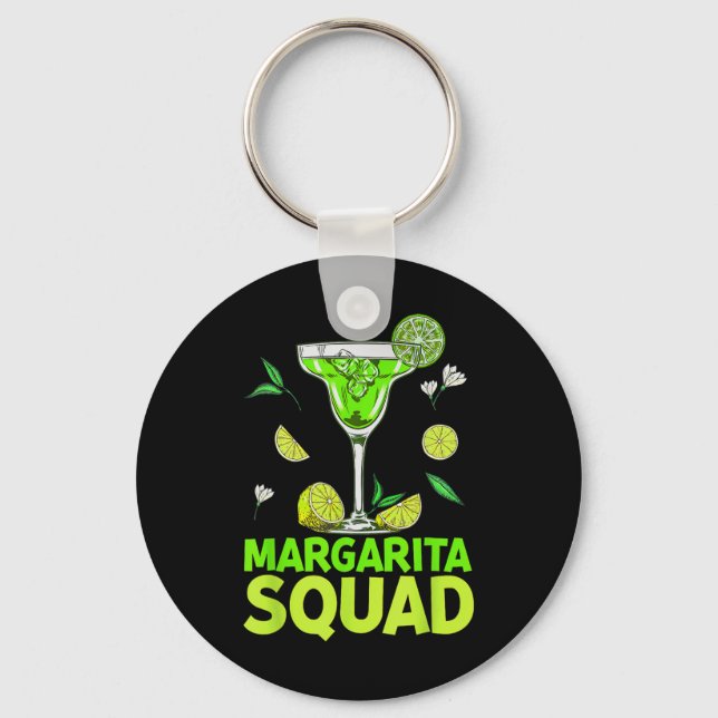Margarita Squad Cinco De Mayo Costumes For Mexican Keychain (Front)