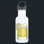Margarita Summer Cocktail Mixed Drink Lime Green Stainless Steel Water Bottle<br><div class="desc">Design features an original marker illustration of a classic margarita cocktail with a salty rim and wedge of green lime. A classic summertime drink!

Don't see what you're looking for? Need help with customization? Click "contact this designer" to have something created just for you!</div>
