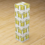 Margarita Summer Cocktail Mixed Drink Lime Green Wine Box<br><div class="desc">Design features an original marker illustration of a classic margarita cocktail with a salty rim and wedge of green lime. A classic summertime drink! Ideal for a cocktail party, summer picnic, bachelorette, 21st birthday, or Cinco de Mayo celebration. Coordinating party products available. This margarita illustration is also available on other...</div>