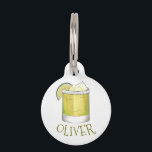 Margarita Summer Cocktail Mixed Drink Lime Salt Pet Tag<br><div class="desc">Design features an original marker illustration of a margarita cocktail with a lime and salty rim. Simply personalize with your pet's information.

Don't see what you're looking for? Need help with customization? Click "contact this designer" to have something created just for you!</div>