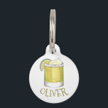 Margarita Summer Cocktail Mixed Drink Lime Salt Pet Tag<br><div class="desc">Design features an original marker illustration of a margarita cocktail with a lime and salty rim. Simply personalize with your pet's information.

Don't see what you're looking for? Need help with customization? Click "contact this designer" to have something created just for you!</div>
