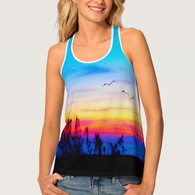 Margarita Sunset  Tank Top (Front)