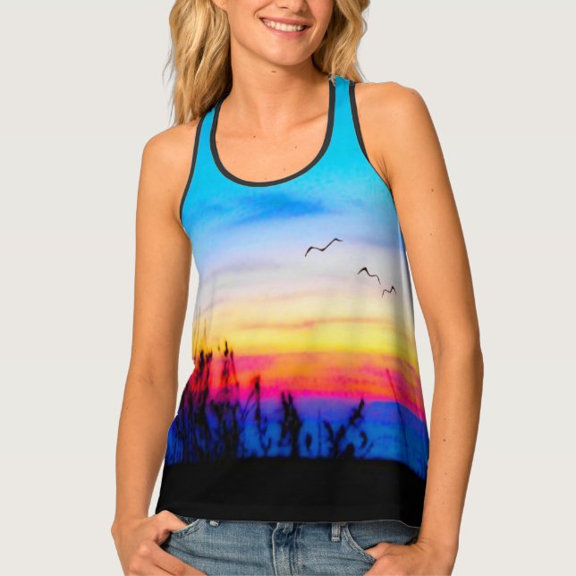 Margarita Sunset  Tank Top (Front)