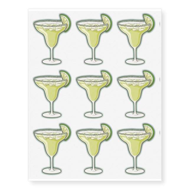 Margarita Temporary Tattoos (Front)
