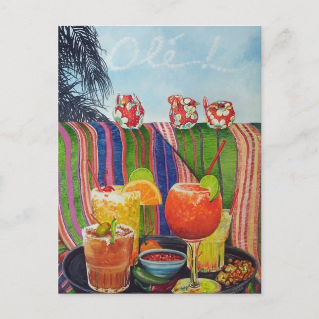 Margarita Tequila Ole ! Postcard (Front)